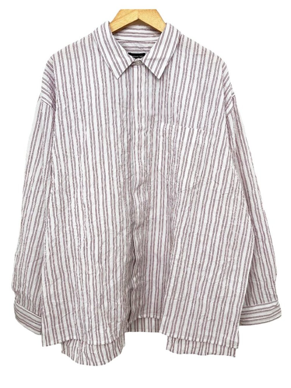 Urban Outfitters Men's Crinkle Oversized Long Sleeve Button Front Shirt NWT